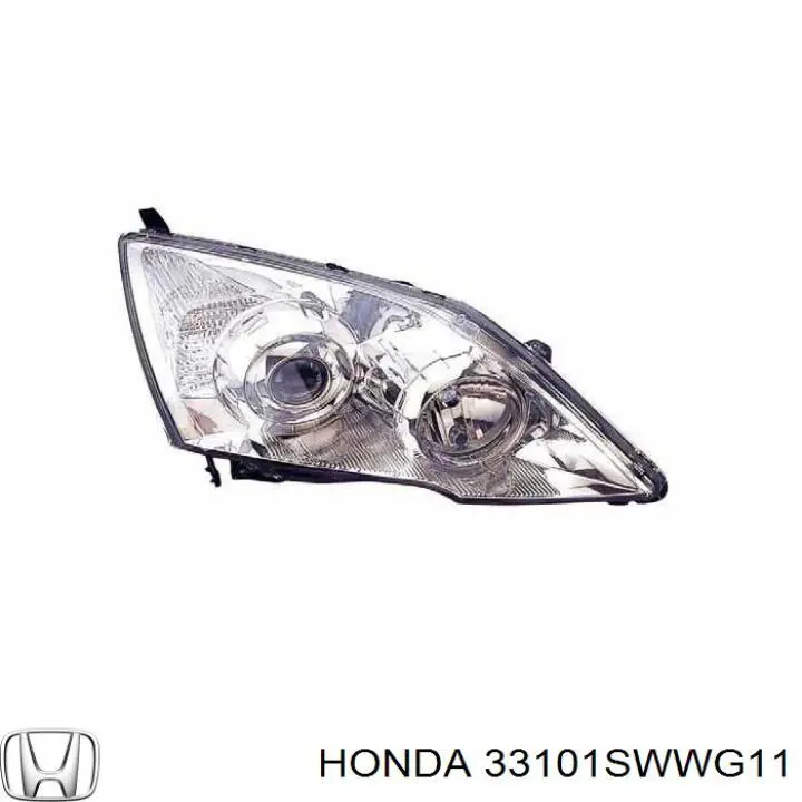 Do koszyka 33101SWWG11 Honda Reflektor prawy