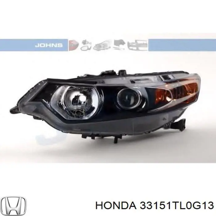 33151TL0G13 Honda Reflektor lewy