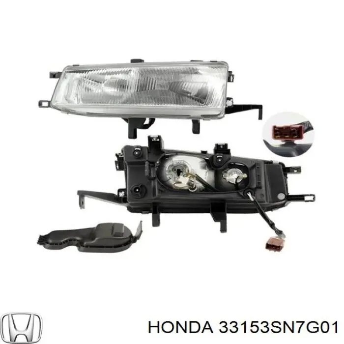 Reflektor lewy Honda Accord V sedana (CC7) (1993 - 1996) cena, od 583,49 USD