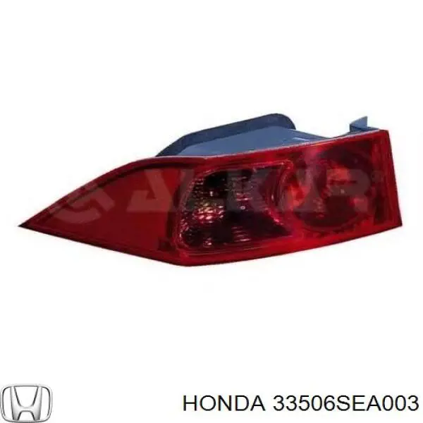 Lampa zespolona tylna lewa zewnętrzna Honda 33506SEA003 cena, od 122,45 USD