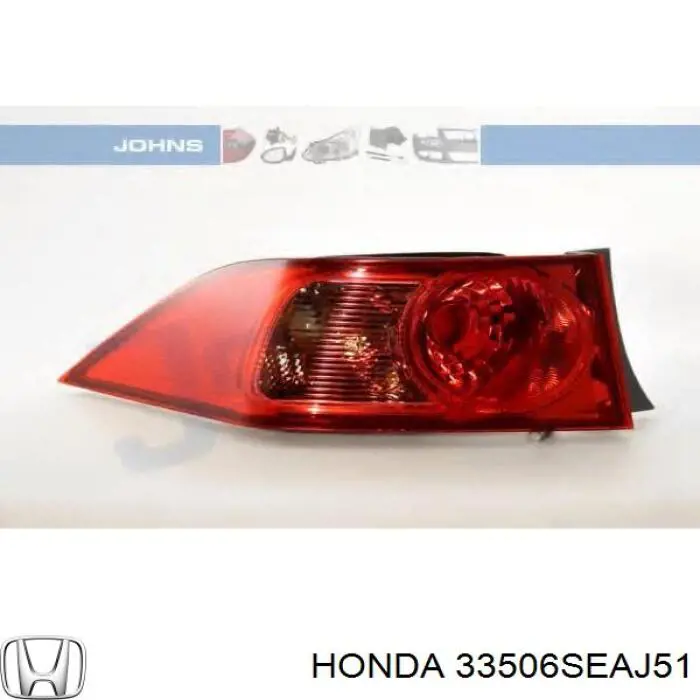 Lampa zespolona tylna lewa zewnętrzna Honda 33506SEAJ51 cena, od 131,14 USD