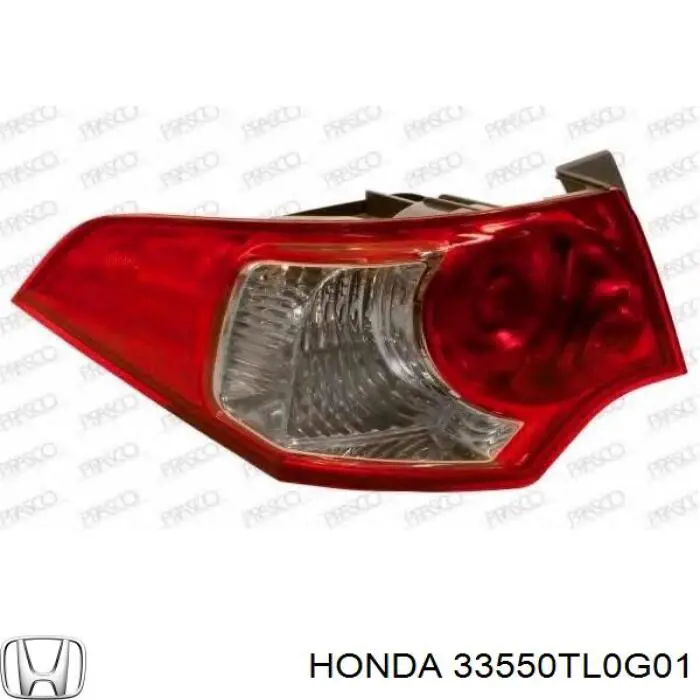 Lampa zespolona tylna lewa zewnętrzna Honda 33550TL0G01 cena, od 38,50 USD