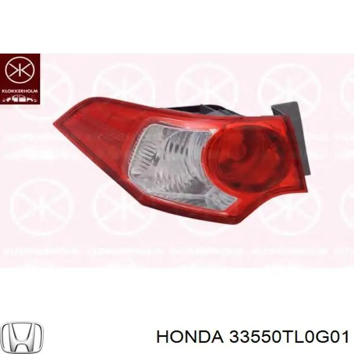 Do koszyka 33550TL0G01 Honda Lampa zespolona tylna lewa zewnętrzna