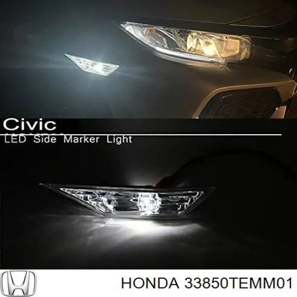 33850TEMM01 Honda Powtarzacz kierunkowskazu na błotniku lewy