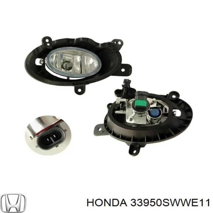 33950SWWE11 Honda Lampa przeciwmgielna lewa
