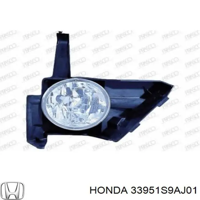 Lampa przeciwmgielna lewa Honda 33951S9AJ01 cena, od 32,70 USD