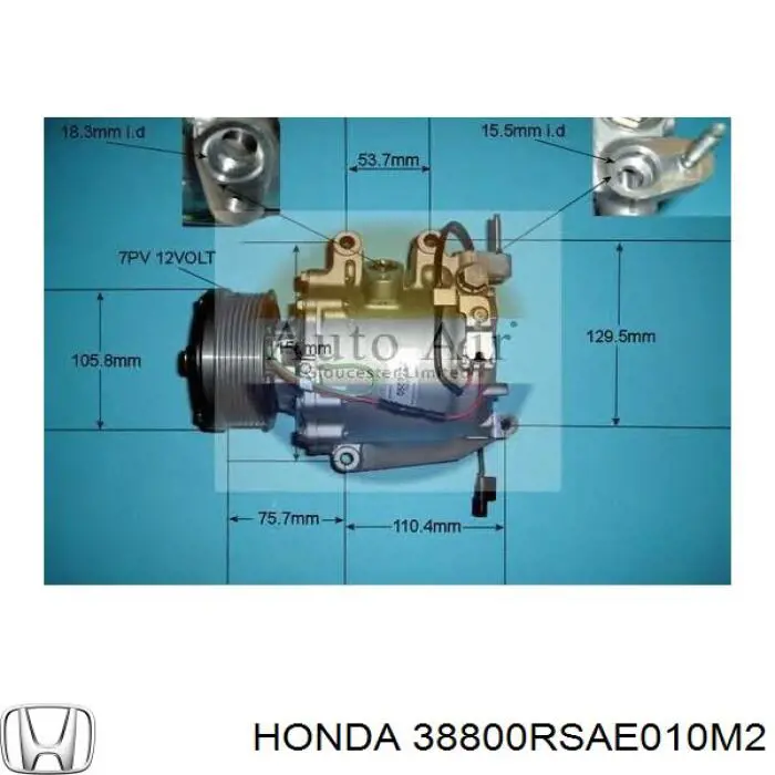 38800RSAE010M2 Honda Sprężarka klimatyzacji