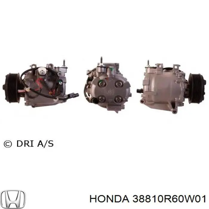 Sprężarka klimatyzacji Honda 38810R60W01 cena, od 427,63 USD