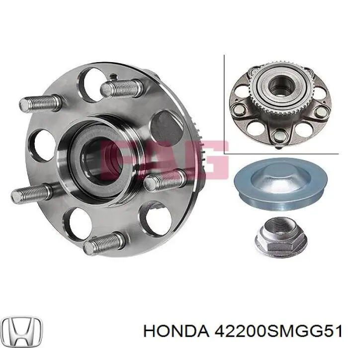 Piasta tylna Honda 42200SMGG51 cena, od 49,71 USD