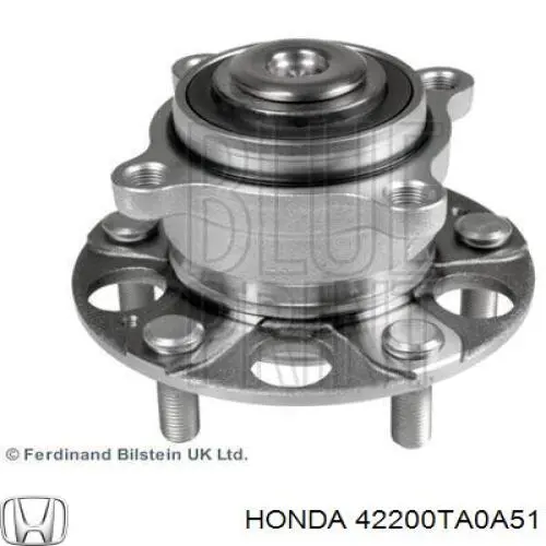 Piasta tylna Honda 42200TA0A51 cena, od 74,50 USD