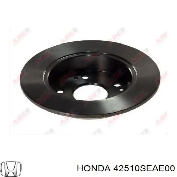 Tarcza hamulcowa tylna Honda 42510SEAE00 cena, od 32,62 USD