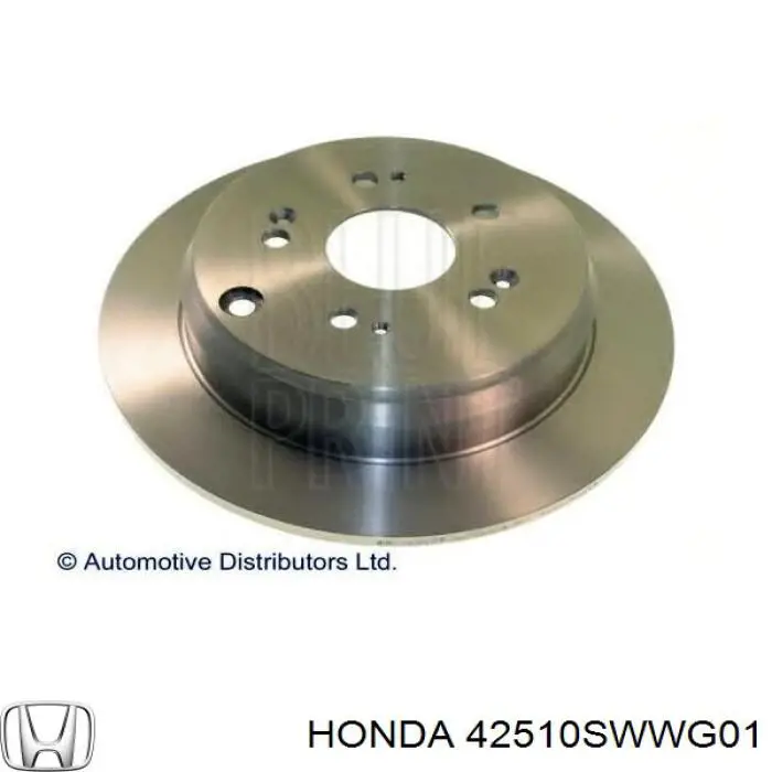 Tarcza hamulcowa tylna Honda 42510SWWG01 cena, od 39,54 USD