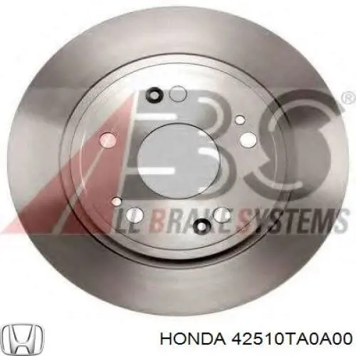 Do koszyka 42510TA0A00 Honda Tarcza hamulcowa tylna