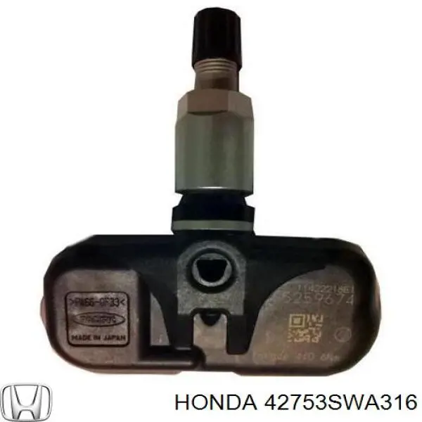 Do koszyka 42753SWA315 Honda Czujnik ciśnienia w oponach