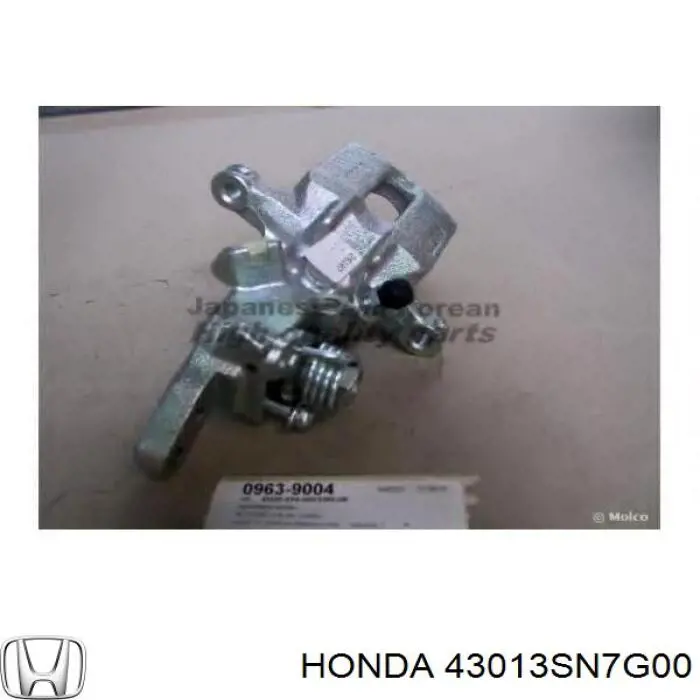 Do koszyka 43013SN7G00 Honda Zacisk hamulcowy tylny lewy
