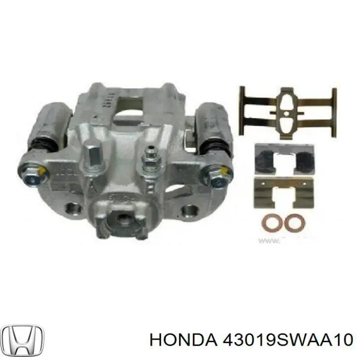 Do koszyka 43019SWAA10 Honda Zacisk hamulcowy tylny lewy