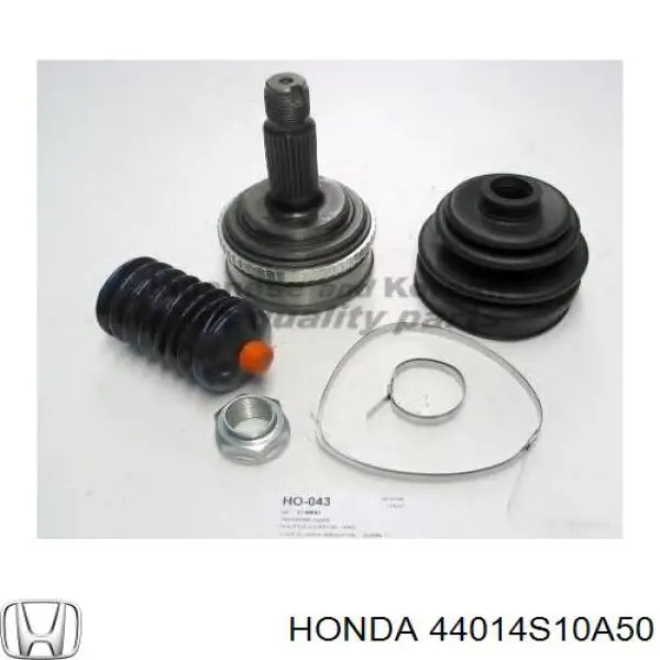 Do koszyka 44014S10A50 Honda Przegub homokinetyczny przedni zewnętrzny