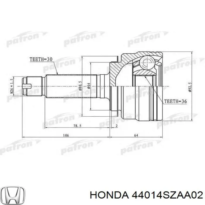 Przegub homokinetyczny przedni zewnętrzny GSP 823148 cena, od 61,64 USD