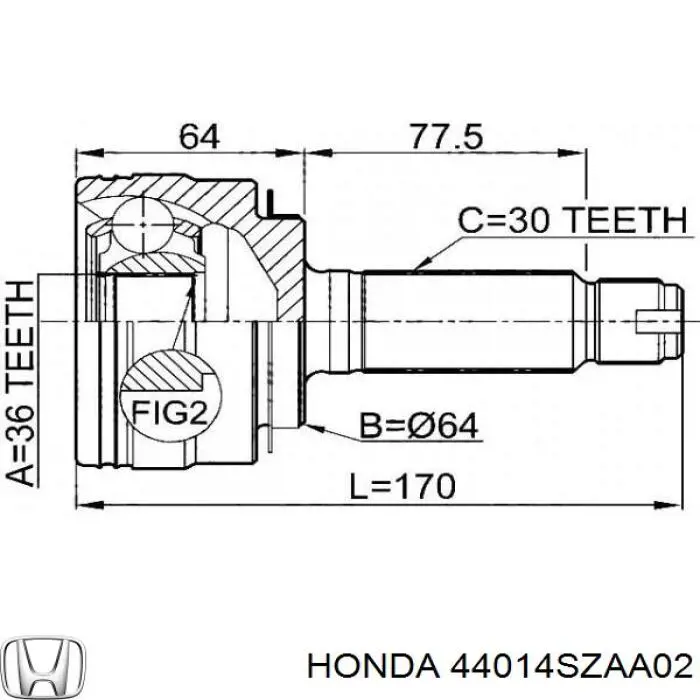 Do koszyka 823148 GSP Przegub homokinetyczny przedni zewnętrzny