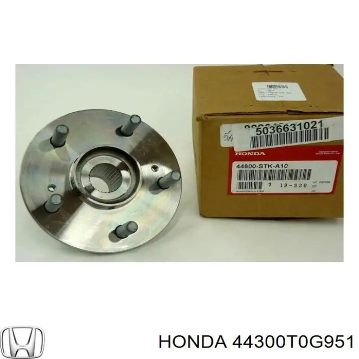 Łożysko piasty przedniej Honda 44300T0G951 cena, od 101,70 USD