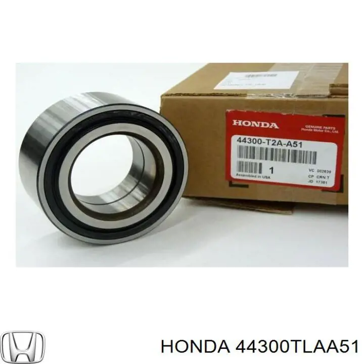 Łożysko piasty przedniej Honda 44300TLAA51 cena, od 65,81 USD