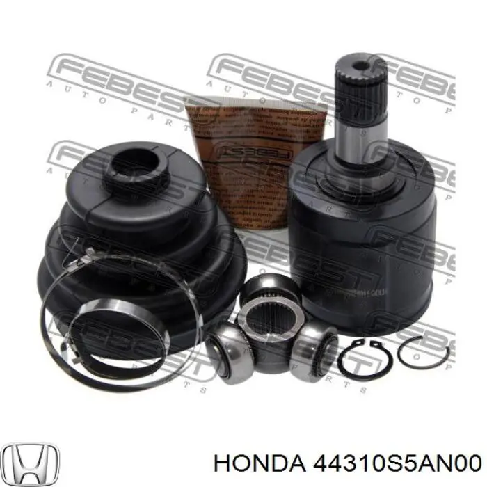 Przegub homokinetyczny wewnętrzny przedni lewy Honda 44310S5AN00 cena, od 165,57 USD