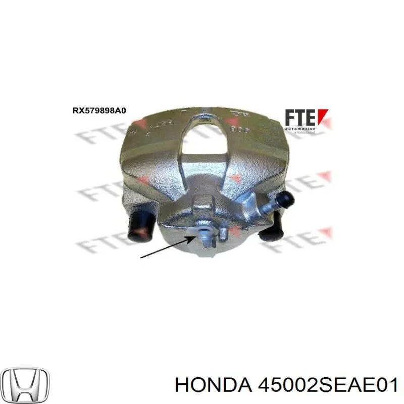 Do koszyka 45002SEAE01 Honda Zacisk hamulcowy przedni prawy