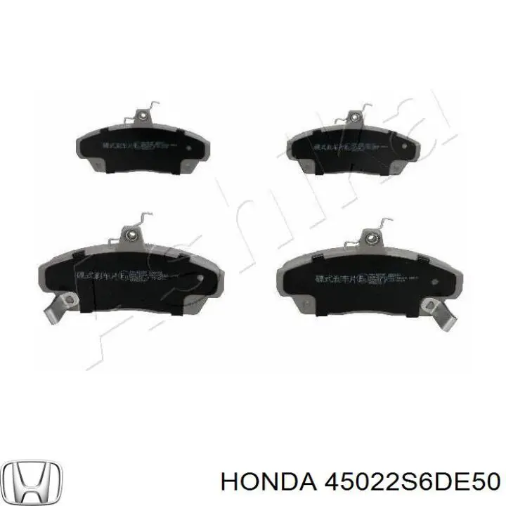 Klocki hamulcowe przednie tarczowe Honda 45022S6DE50 cena, od 15,46 USD