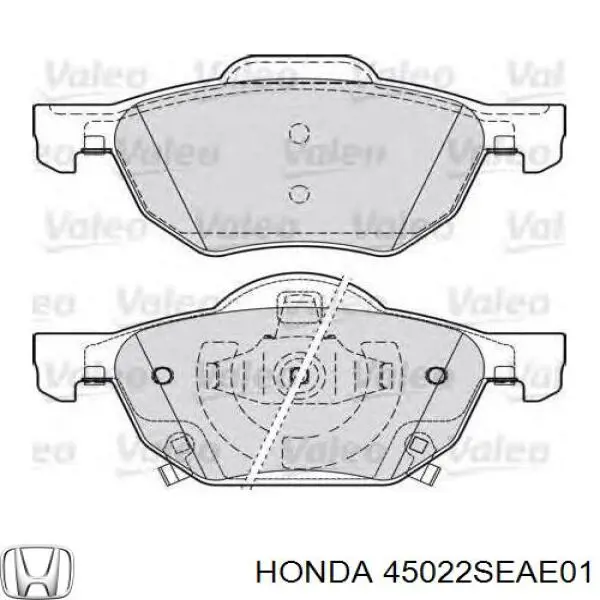 45022SEAE01 Honda Klocki hamulcowe przednie tarczowe