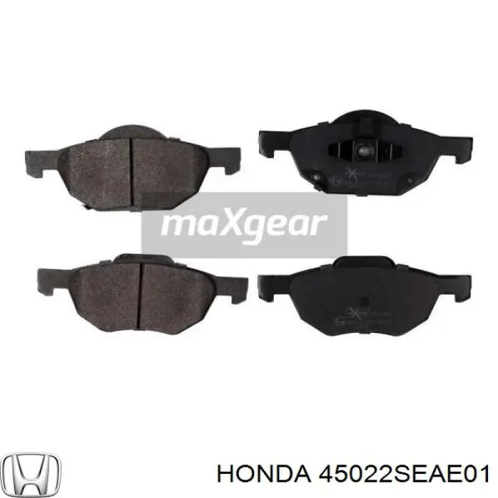 Do koszyka 45022SEAE01 Honda Klocki hamulcowe przednie tarczowe
