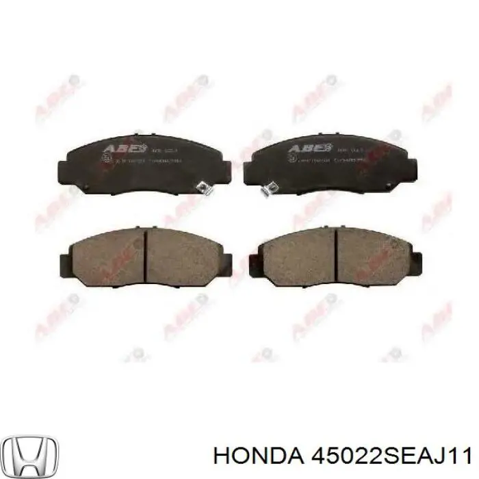 Klocki hamulcowe przednie tarczowe Honda 45022SEAJ11 cena, od 27,98 USD