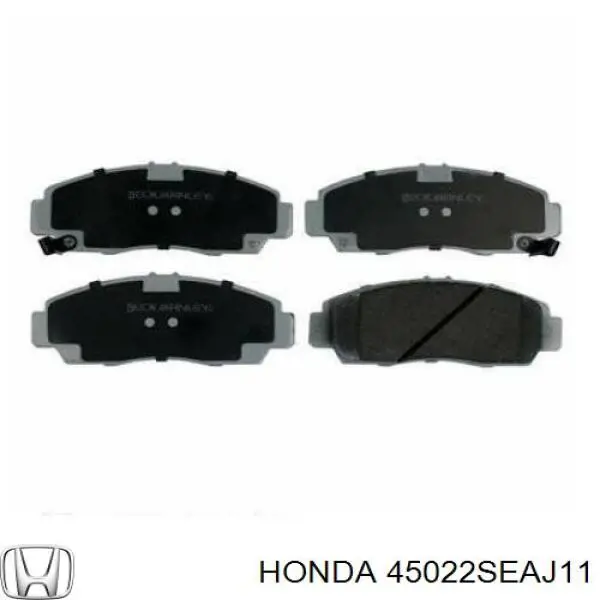 Do koszyka 45022SEAJ11 Honda Klocki hamulcowe przednie tarczowe