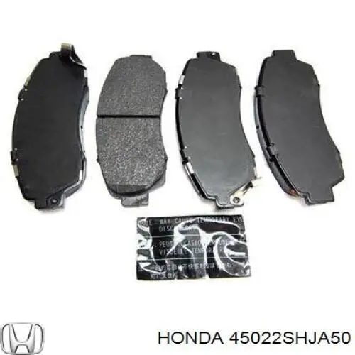 Klocki hamulcowe przednie tarczowe Honda 45022SHJA50 cena, od 20,45 USD