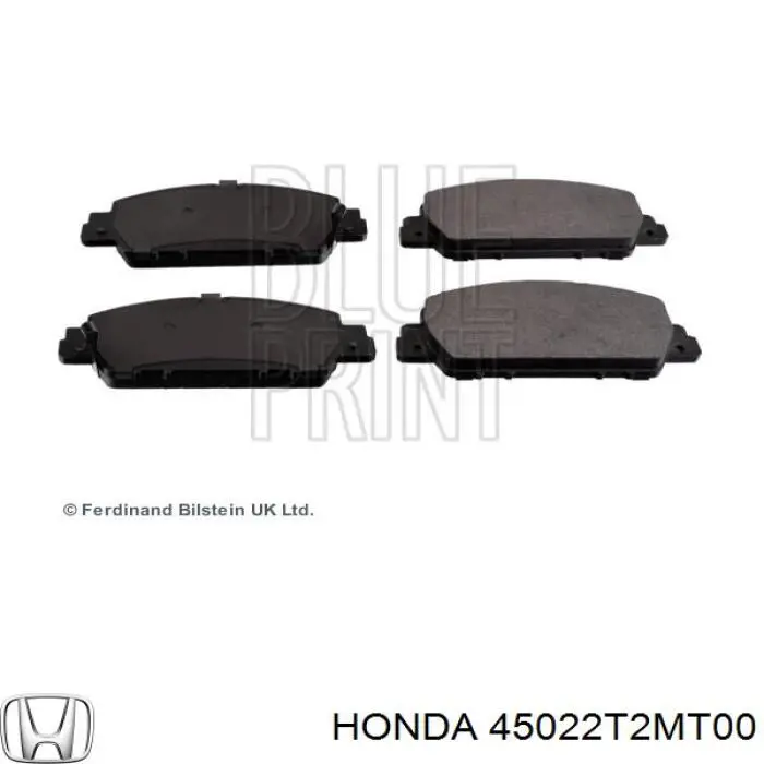 Do koszyka 45022T2MT00 Honda Klocki hamulcowe przednie tarczowe