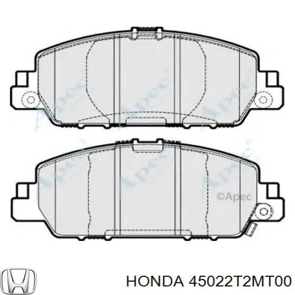 45022T2MT00 Honda Klocki hamulcowe przednie tarczowe
