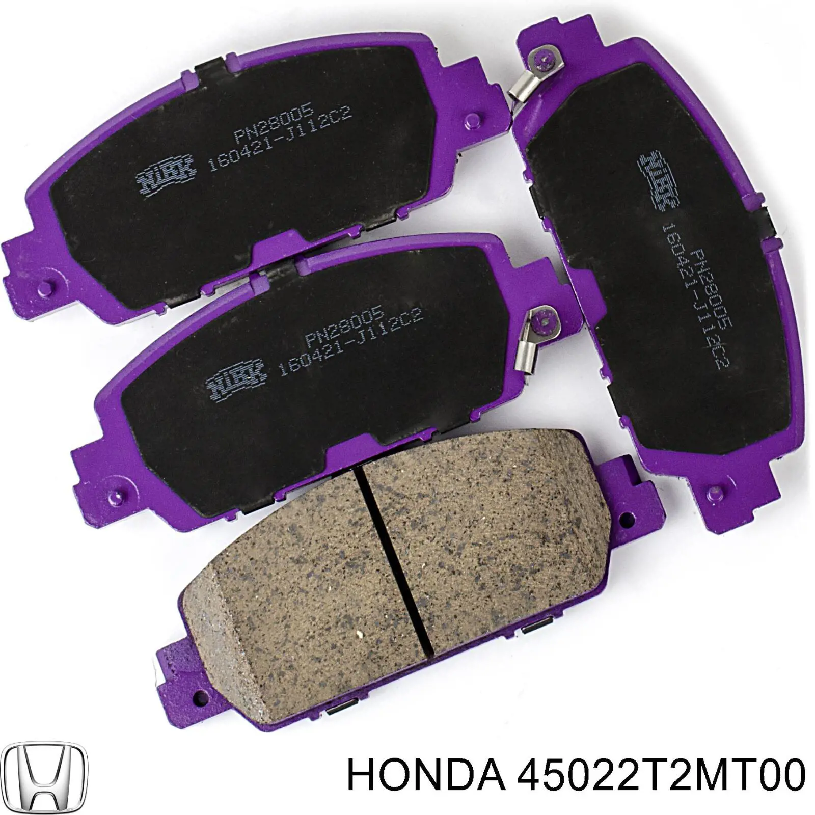 45022T2MT00 Honda Klocki hamulcowe przednie tarczowe
