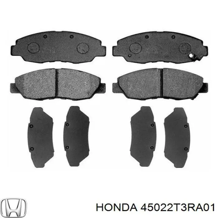 45022T3RA01 Honda Klocki hamulcowe przednie tarczowe