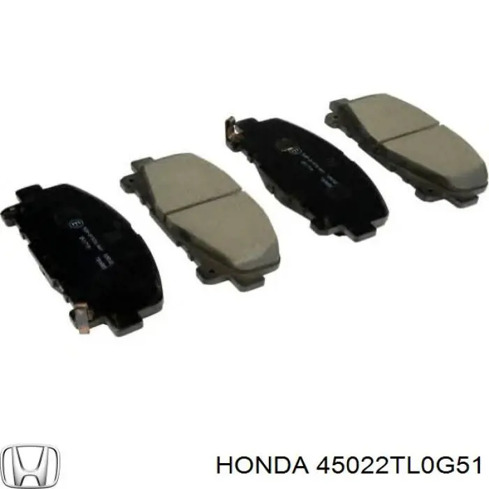 45022TL0G51 Honda Klocki hamulcowe przednie tarczowe