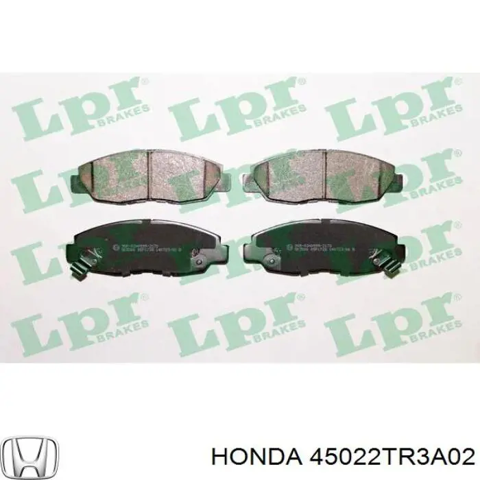 Do koszyka 45022TR3A02 Honda Klocki hamulcowe przednie tarczowe