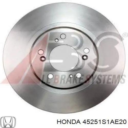 Do koszyka 45251S1AE20 Honda Tarcza hamulcowa przednia