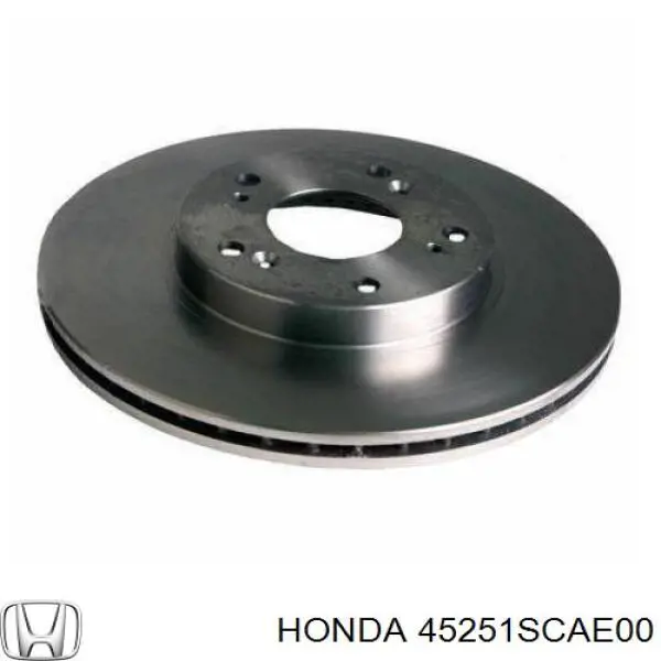Do koszyka 45251SCAE00 Honda Tarcza hamulcowa przednia