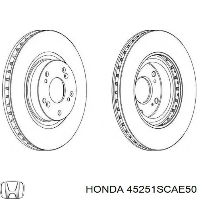 Tarcza hamulcowa przednia Honda 45251SCAE50 cena, od 59,87 USD