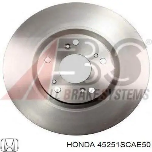 Do koszyka 45251SCAE50 Honda Tarcza hamulcowa przednia