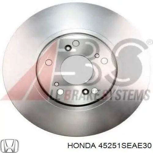 Tarcza hamulcowa przednia Honda 45251SEAE30 cena, od 55,05 USD