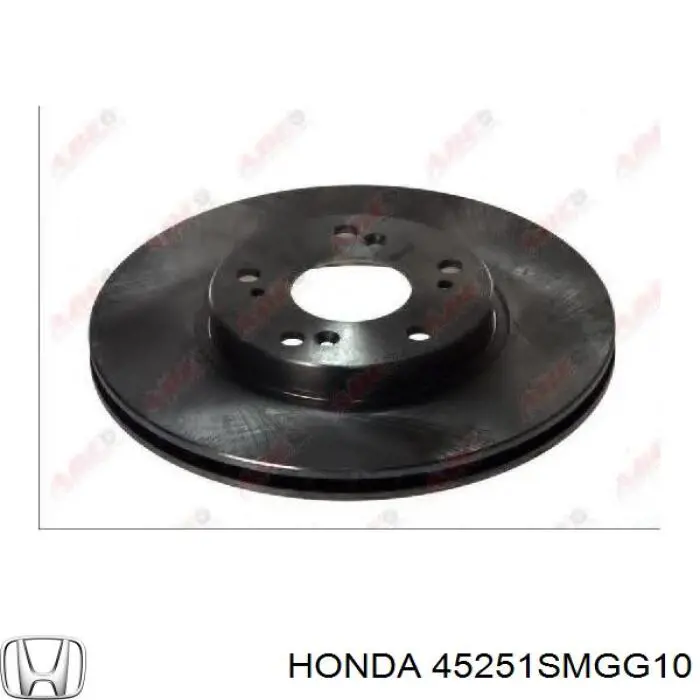 45251SMGG10 Honda Tarcza hamulcowa przednia