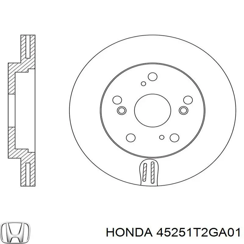Tarcza hamulcowa przednia Honda 45251T2GA01 cena, od 50,42 USD
