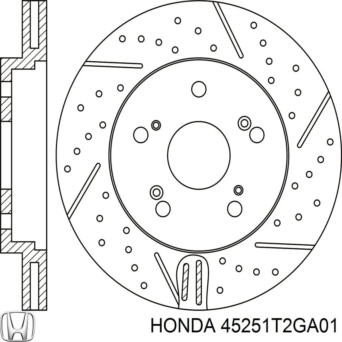 Tarcza hamulcowa przednia Honda 45251T2GA01 cena, od 50,42 USD