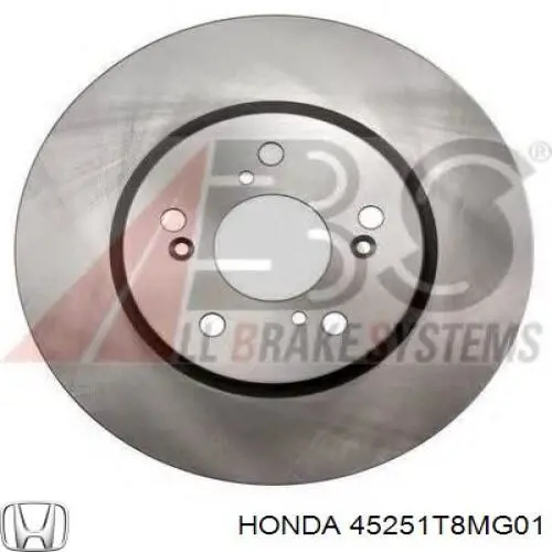 45251T8MG01 Honda Tarcza hamulcowa przednia