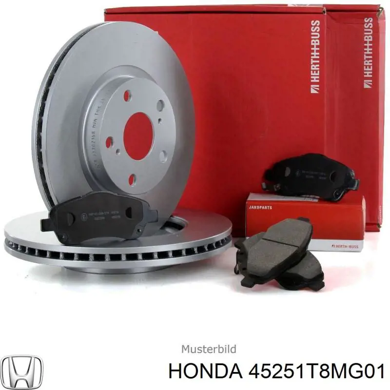 Do koszyka 45251T8MG01 Honda Tarcza hamulcowa przednia