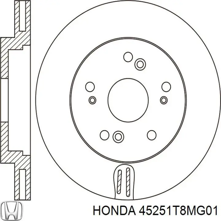 Tarcza hamulcowa przednia Honda 45251T8MG01
